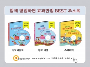 한국콘텐츠미디어,2021 농업회사법인 주소록 CD